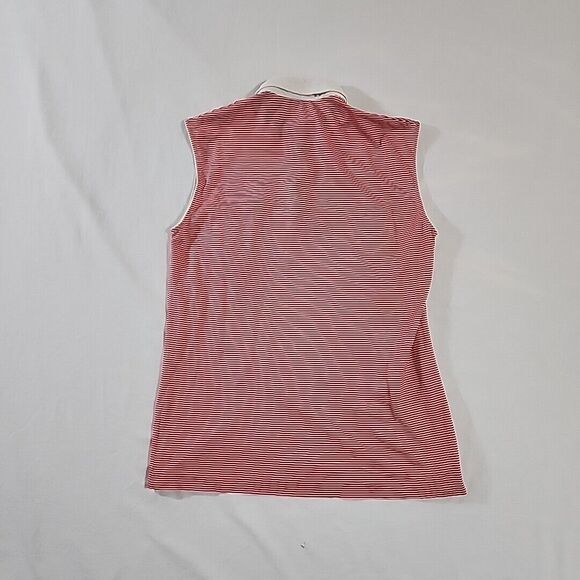 Vintage FILA Womens Medium collared sleeveless top Striped Red White Blue Shirt‎ - Picture 12 of 16